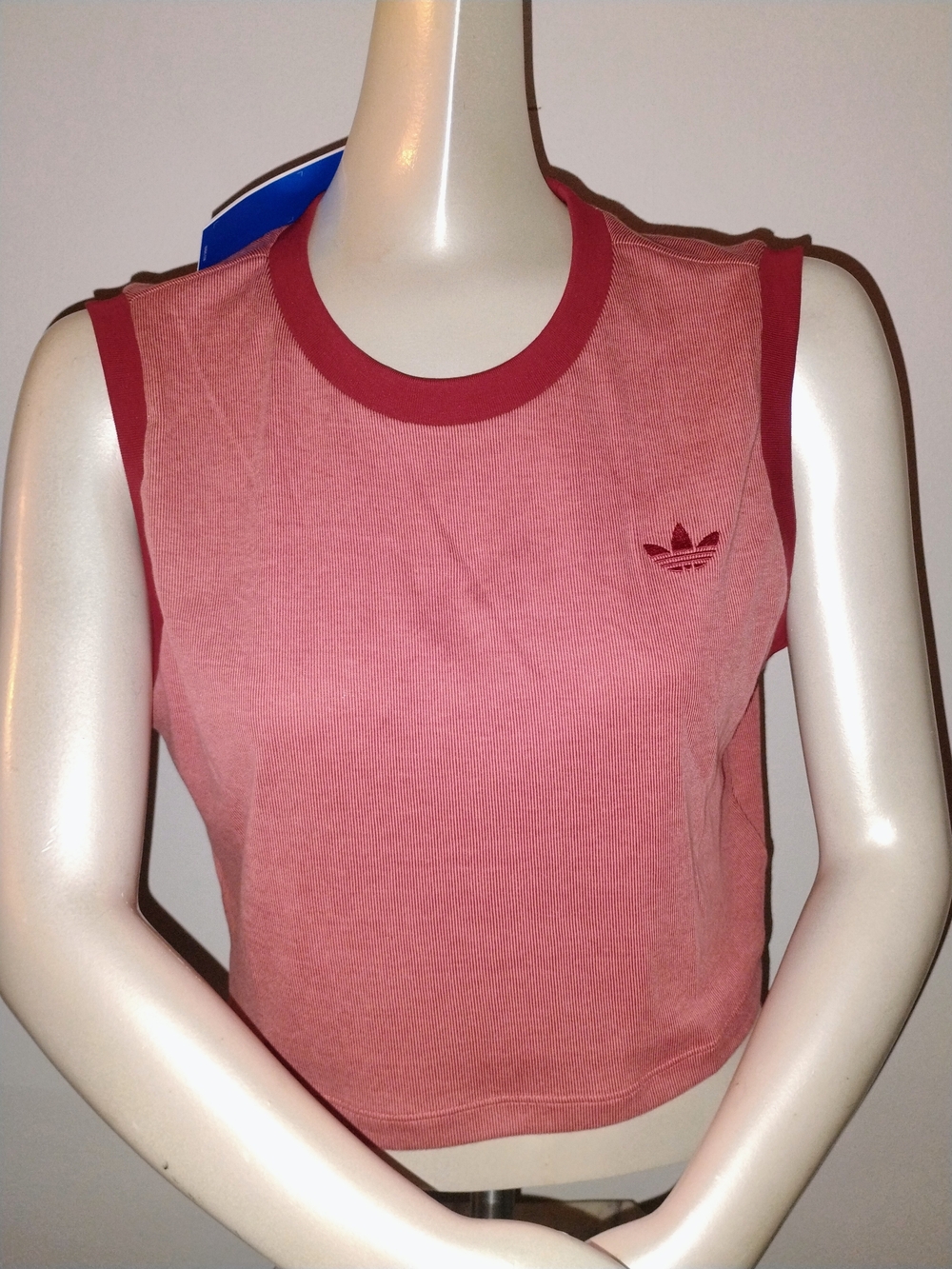 Adidas Originals Essentials Rib Crop Top Pink NWT